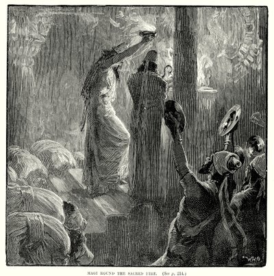 Magi Round the Sacred Fire by English School