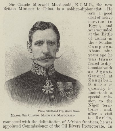 Major Sir Claude Maxwell Macdonald by English School