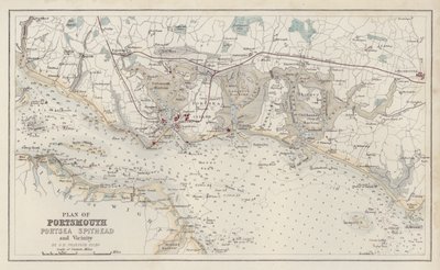 Plan of Portsmouth, Portsea Spithead and Vicinity, by G H Swanston, Edinburgh by English School