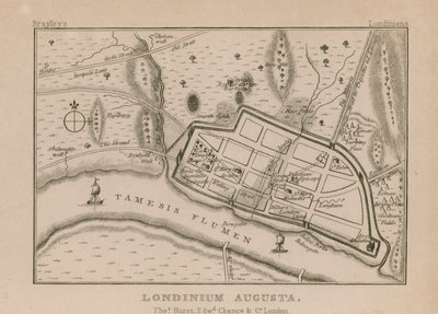 Map of Roman London by English School