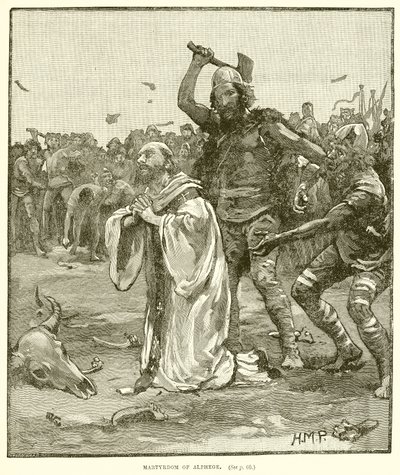Martyrdom of Alphege by English School