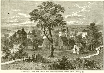 Marylebone, from the Site of the Present Wigmore Street by English School