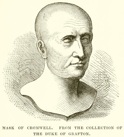 Mask of Cromwell by English School