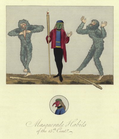 Masquerade habits of the 15th Century by English School