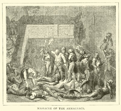 Massacre of the Armagnacs by English School