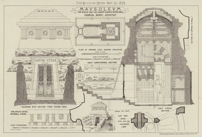 Mausoleum, for W Ellis Esquire All Saints Church Whitstable by English School