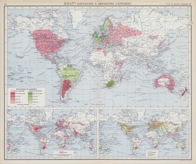 Meat, Exporting and Importing Countries by English School
