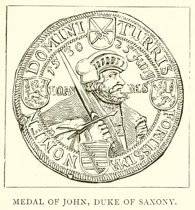 Medal of John, Duke of Saxony by English School