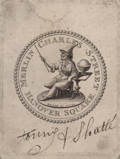 Medallion Labelled Merlin Charles Street, Hanover Square; Milton F Tower by English School