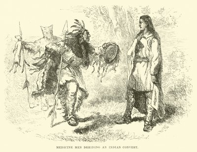 Medicine Men Deriding an Indian Convert by English School