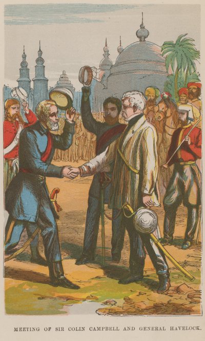 Meeting of Sir Colin Campbell and General Havelock by English School