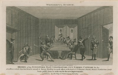 Meeting of the Gunpowder Plot Conspirators by English School