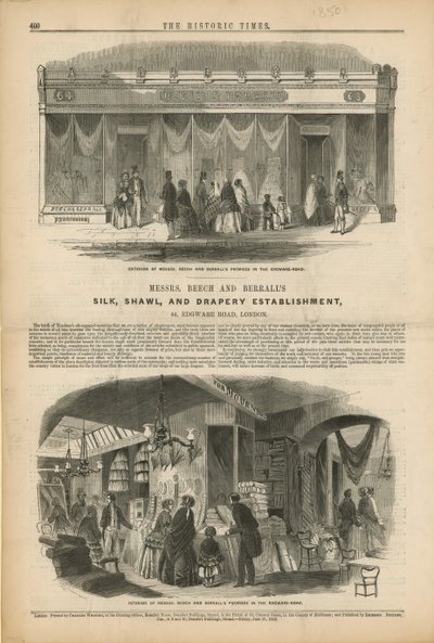 Messrs Breech and Berralls Silk, Shawl, and Drapery Establishment by English School