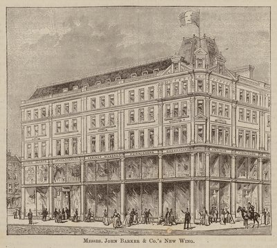 Messrs John Barker and Co, Drapers and General Warehousemen, Outfitters, Domestic Engineers, House Furnishers, and Purveyors, Kensington High Street by English School