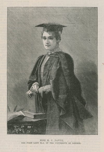 Miss M C Dawes, the First Lady MA of the University of London by English School
