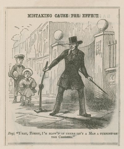 Mistaking Cause for Effect; Cartoon by English School