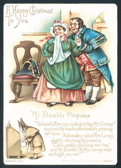 Mr Bumble and Mrs Corney by English School