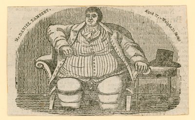 Mr Daniel Lambert, at 37 Years of Age Weighed 51 Stone by English School
