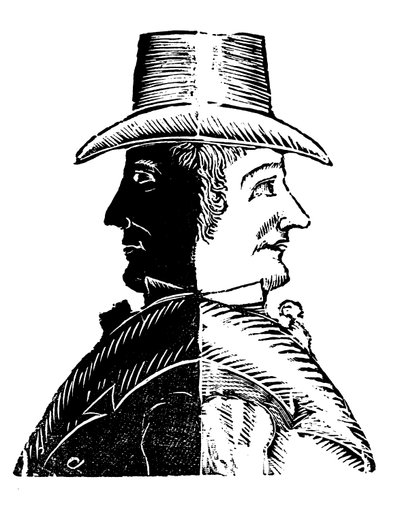 Mr. Doubleface, a Man Not to Be Trusted by English School