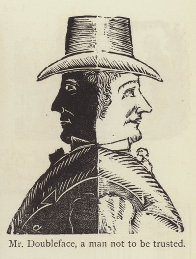 Mr Doubleface, a man not to be trusted by English School