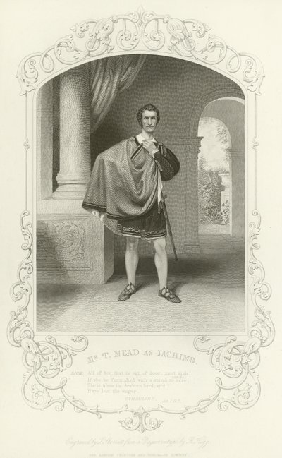 Iachimo, Cymbeline, Act I, Scene VII by English School