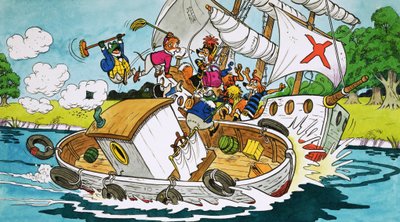 Mr Toad out boating by English School