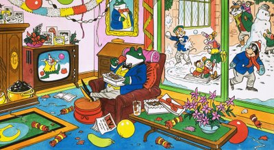 Mr Toad Watching Colour Television by English School