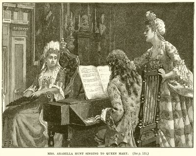Mrs. Arabella Hunt Singing to Queen Mary by English School