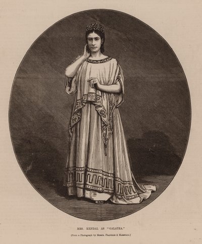 Mrs Kendal as "Galatea" by English School