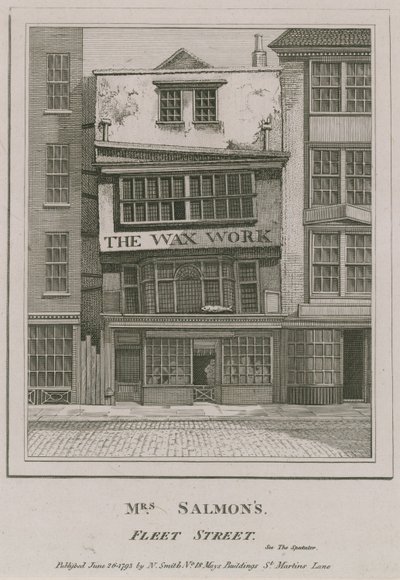 Mrs Salmons, The Wax Work, Fleet Street by English School