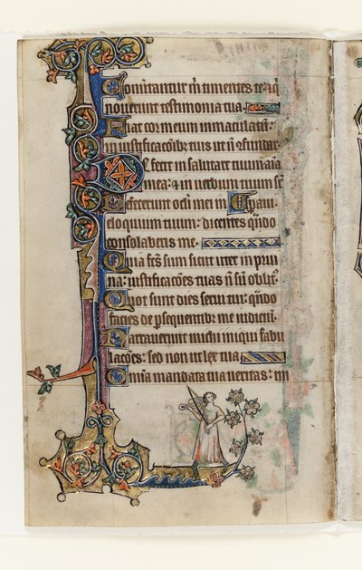 Ms 1-2005, f.175v, from the Macclesfield Psalter, Use of Sarum, East Anglia by English School
