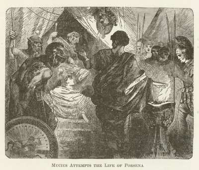 Mucius Attempts the Life of Porsena by English School