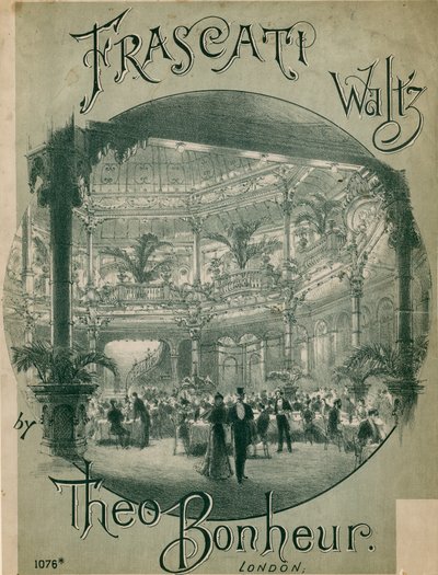 Musical Score for Frascati Waltz by Theo Bonheur by English School