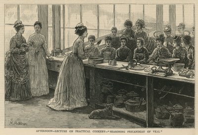 National Training School of Cookery at South Kensington: Afternoon lecture on practical cookery by English School