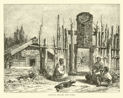 Native House and Pah by English School