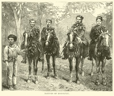 Natives of Honolulu by English School