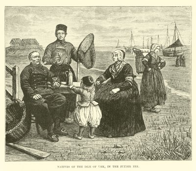 Natives of the Isle of Urk, in the Zuider Zee by English School