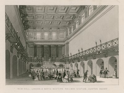 New Hall, London and North Western Railway Station, Euston Square, London by English School