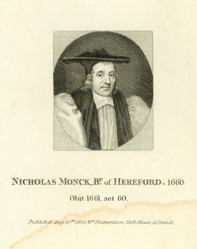 Nicholas Monck, Bishop of Hereford by English School
