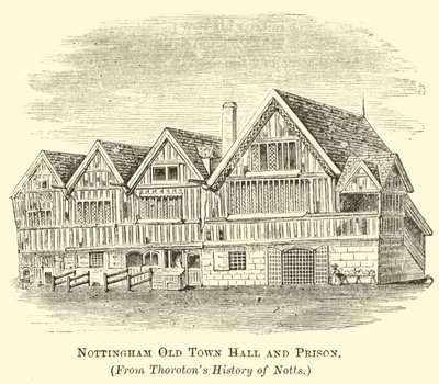 Nottingham Old Town Hall and Prison by English School