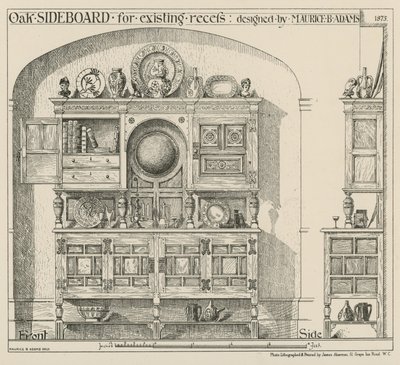 Oak Sideboard for Existing Recess by English School