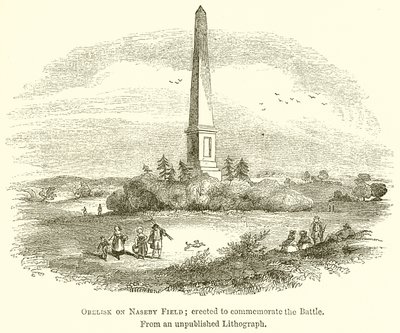 Obelisk on Naseby Field; Erected to Commemorate the Battle by English School