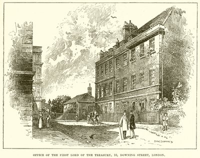Office of the First Lord of the Treasury, 10, Downing Street, London by English School