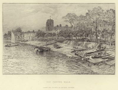 Old Cheyne Walk by English School