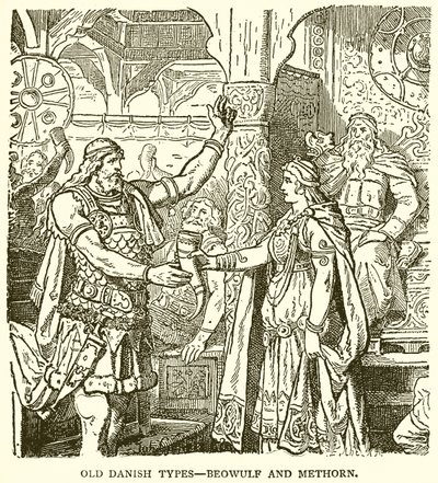 Old Danish Types--Beowulf and Methorn by English School