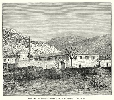 Old Palace of the Prince of Montenegro, Cetinje by English School