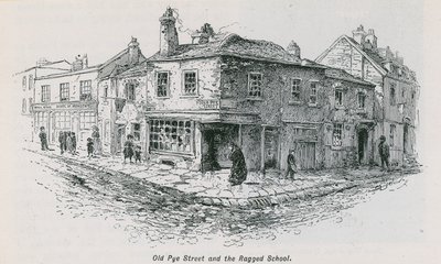Old Pye Street and the Ragged School by English School