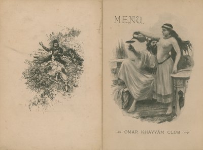 Omar Khayyam Club Dinner Menu by English School