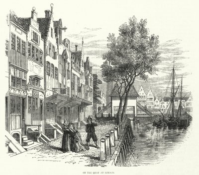 On the quay, Leyden by English School