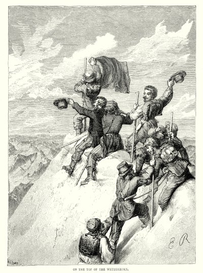 On the Top of the Wetterhorn by English School